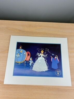 Vintage 1995 Disney Cinderella Commemorative Lithograph